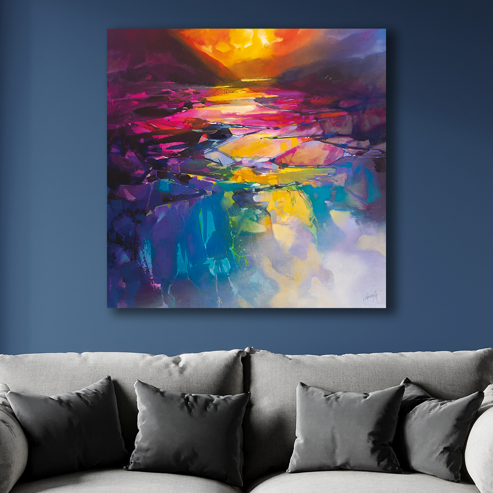 Scott Naismith   'Spectrum Valley' Canvas 85x85cm , BrandAlley