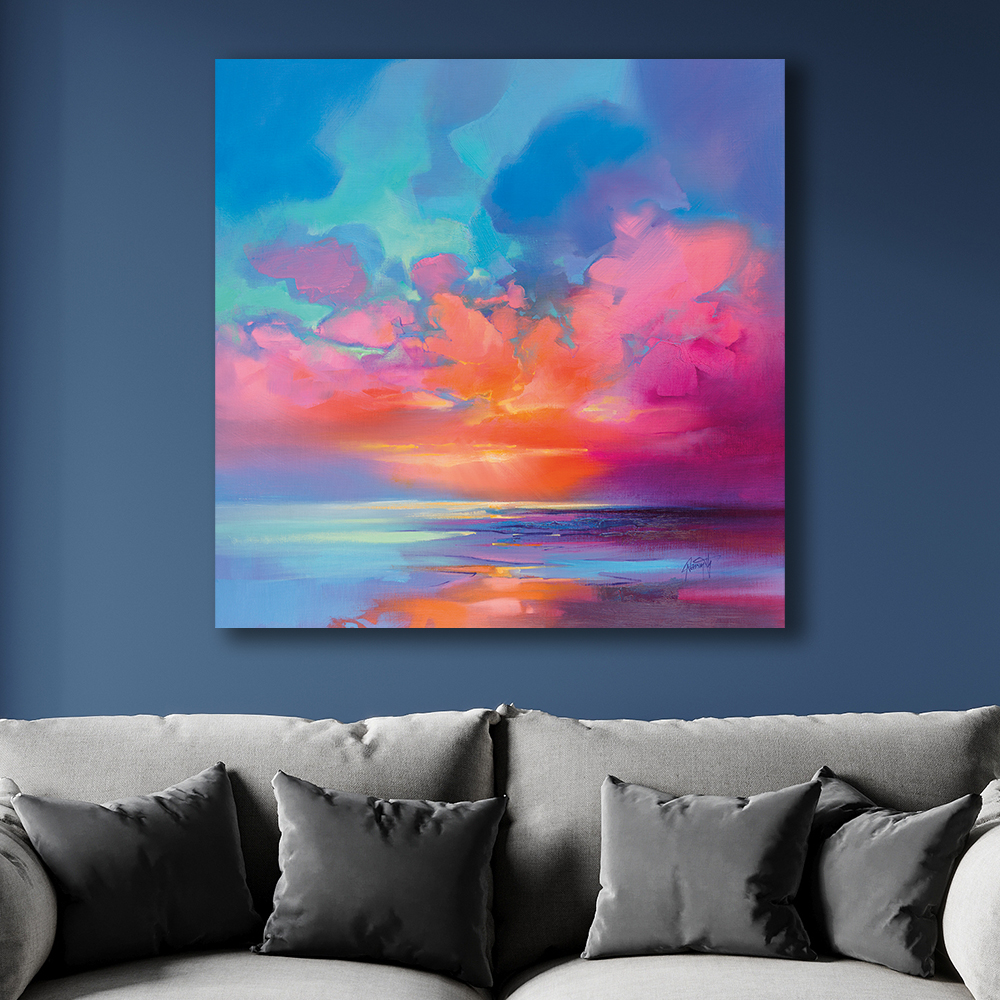 Scott Naismith   'Creation Of Blue 2' Canvas 85x85cm , BrandAlley