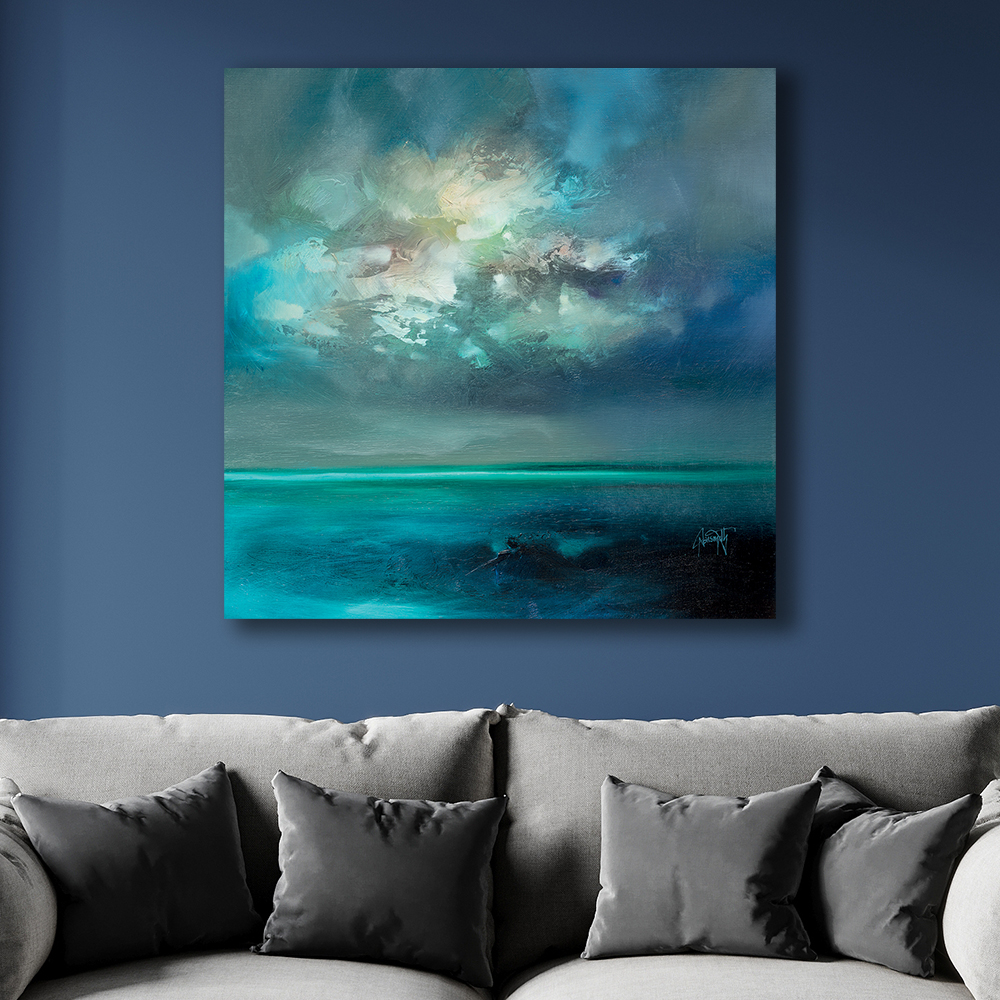 Scott Naismith   'Isle Of Skye Emerges' Canvas 85x85cm , BrandAlley