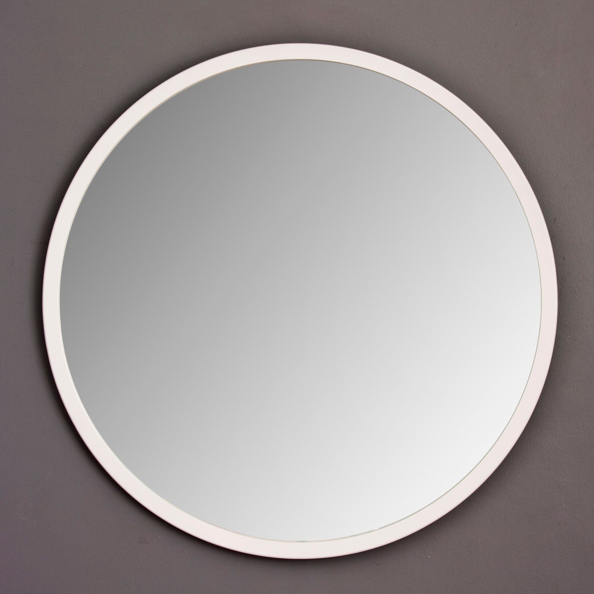 Yearn    White Classic Round Wall Mirror 90Cm , BrandAlley