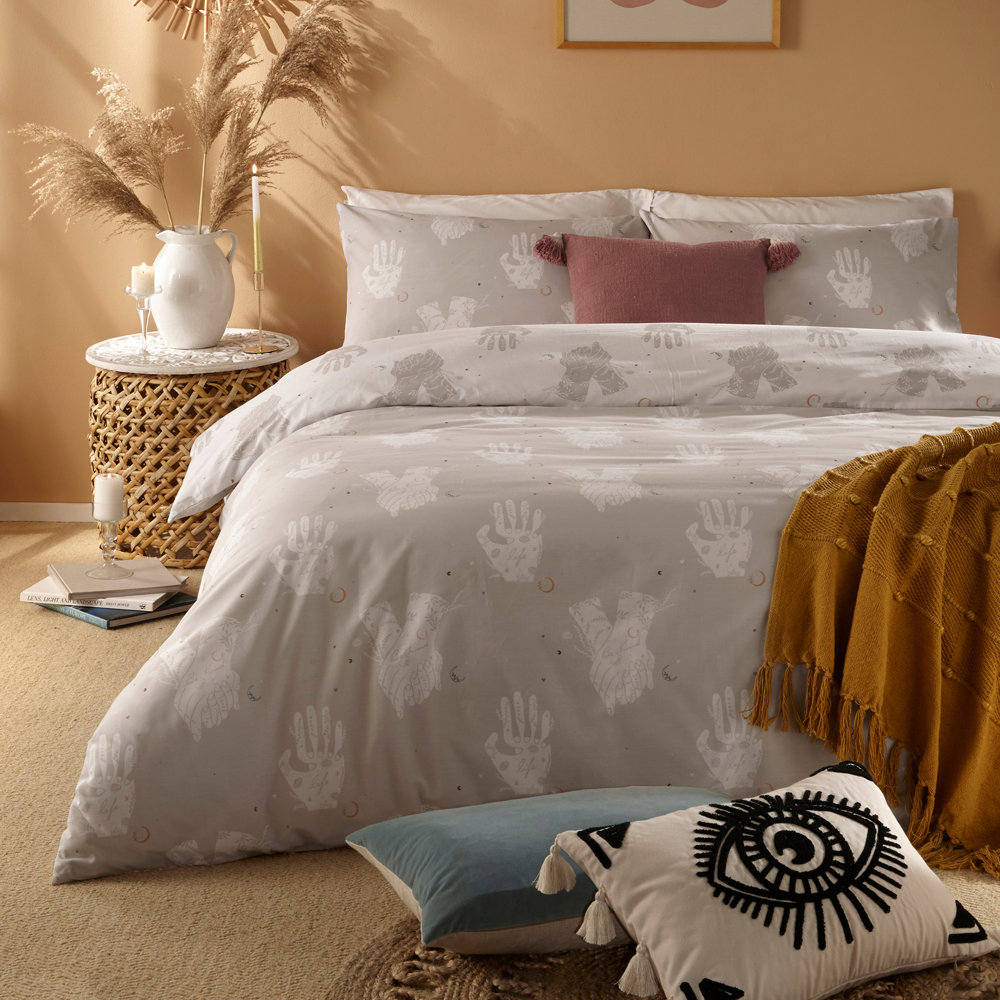 furn.  Furn.  Grey Furn Be Kind Abstract Duvet Set in Size Superking, BrandAlley