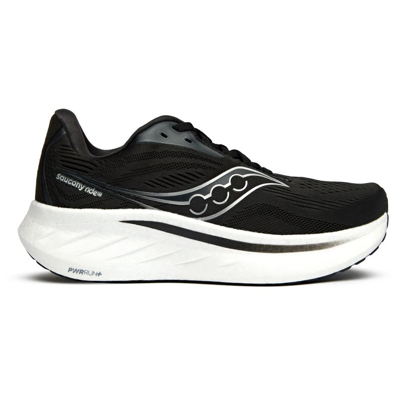 Saucony Men's   Black Ride 18 Trainers in Size 7, BrandAlley