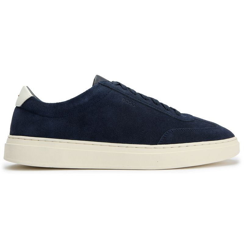 BOSS Men's  Kieran Tenn Suede Trainers in Size 8, BrandAlley