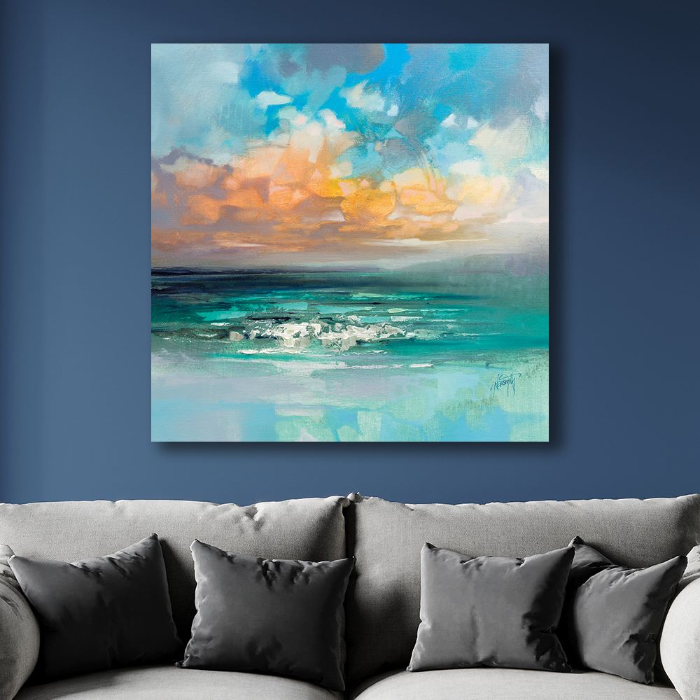 Scott Naismith     'Hebridean Waters' Canvas 85X85cm , BrandAlley