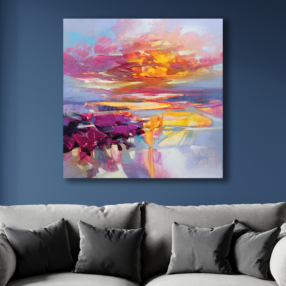 Scott Naismith   'Uist Causeways 2' Canvas 85x85cm , BrandAlley