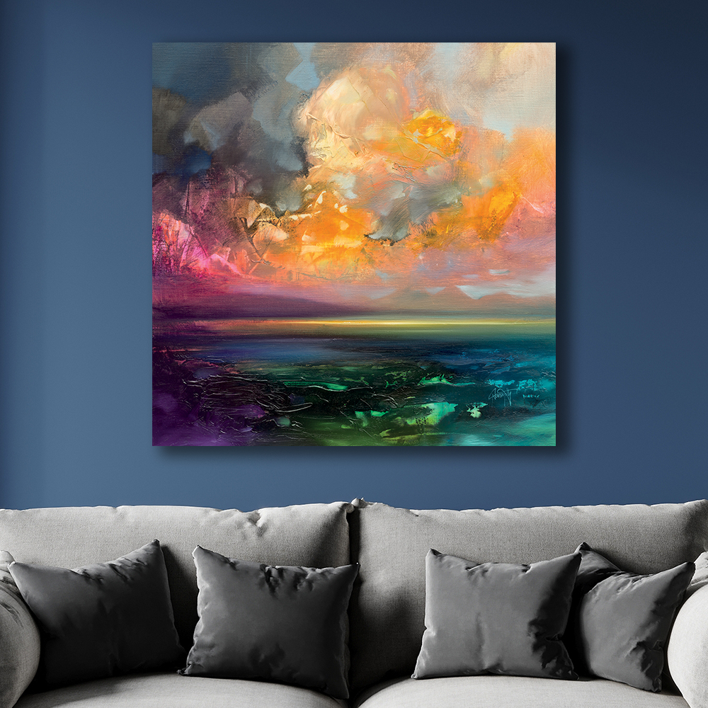 Scott Naismith   'Isle Of Jura Emerges' Canvas 85x85cm , BrandAlley