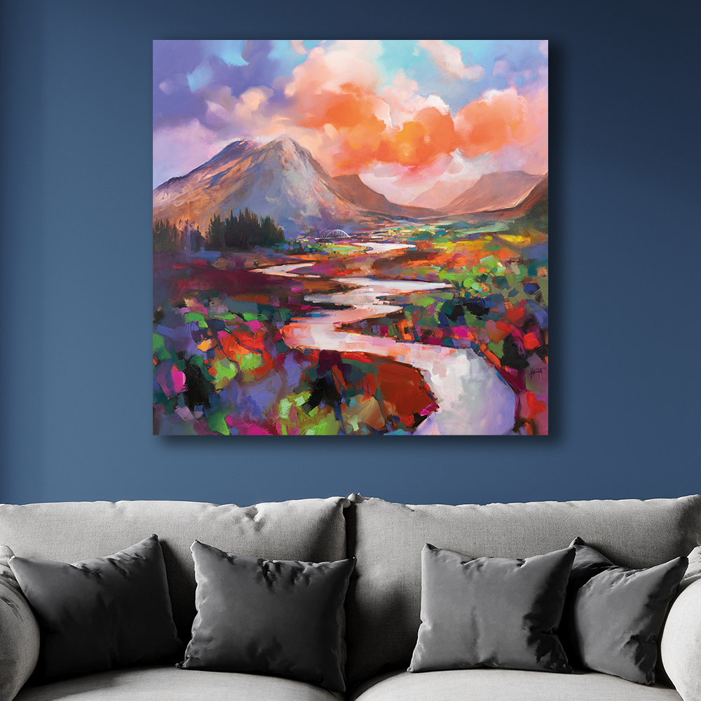 Scott Naismith   'Etive Flow' Canvas 85x85cm , BrandAlley