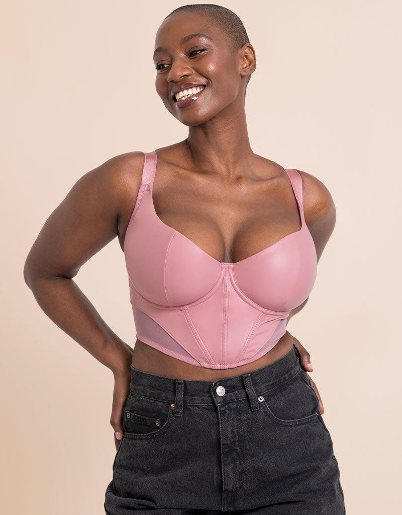 Curvy Kate Women's  Storm Scooped Longline Balcony Bra Dusky Rose in Size 36F, BrandAlley