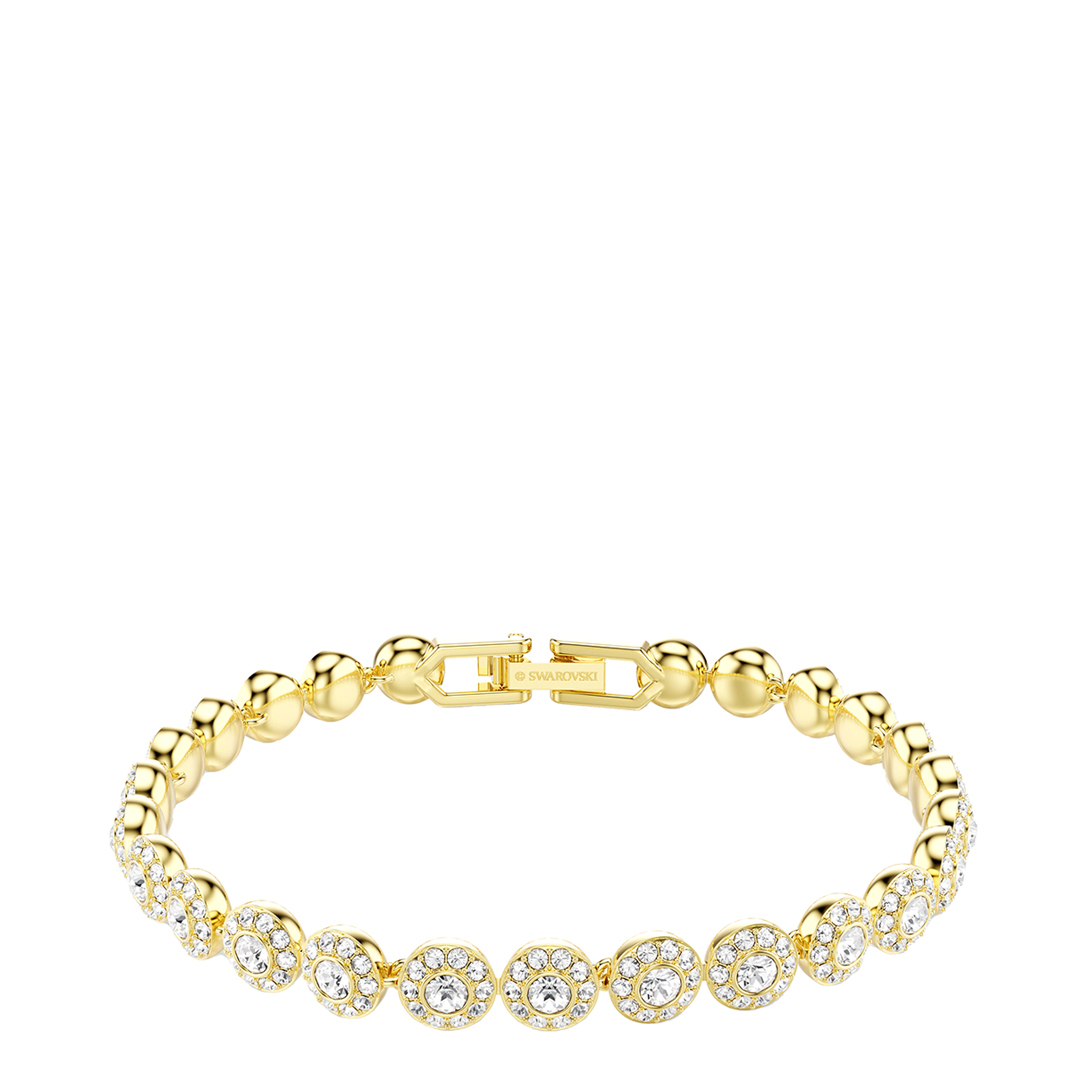 SWAROVSKI Women's Gold  Una Angelic Bracelet in Size 0.6cm, BrandAlley