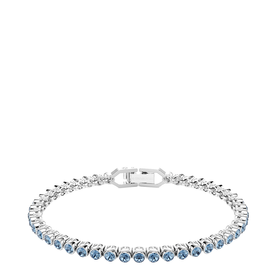 SWAROVSKI Women's Blue  Imber Emily Tennis Bracelet in Size 0.3cm, BrandAlley