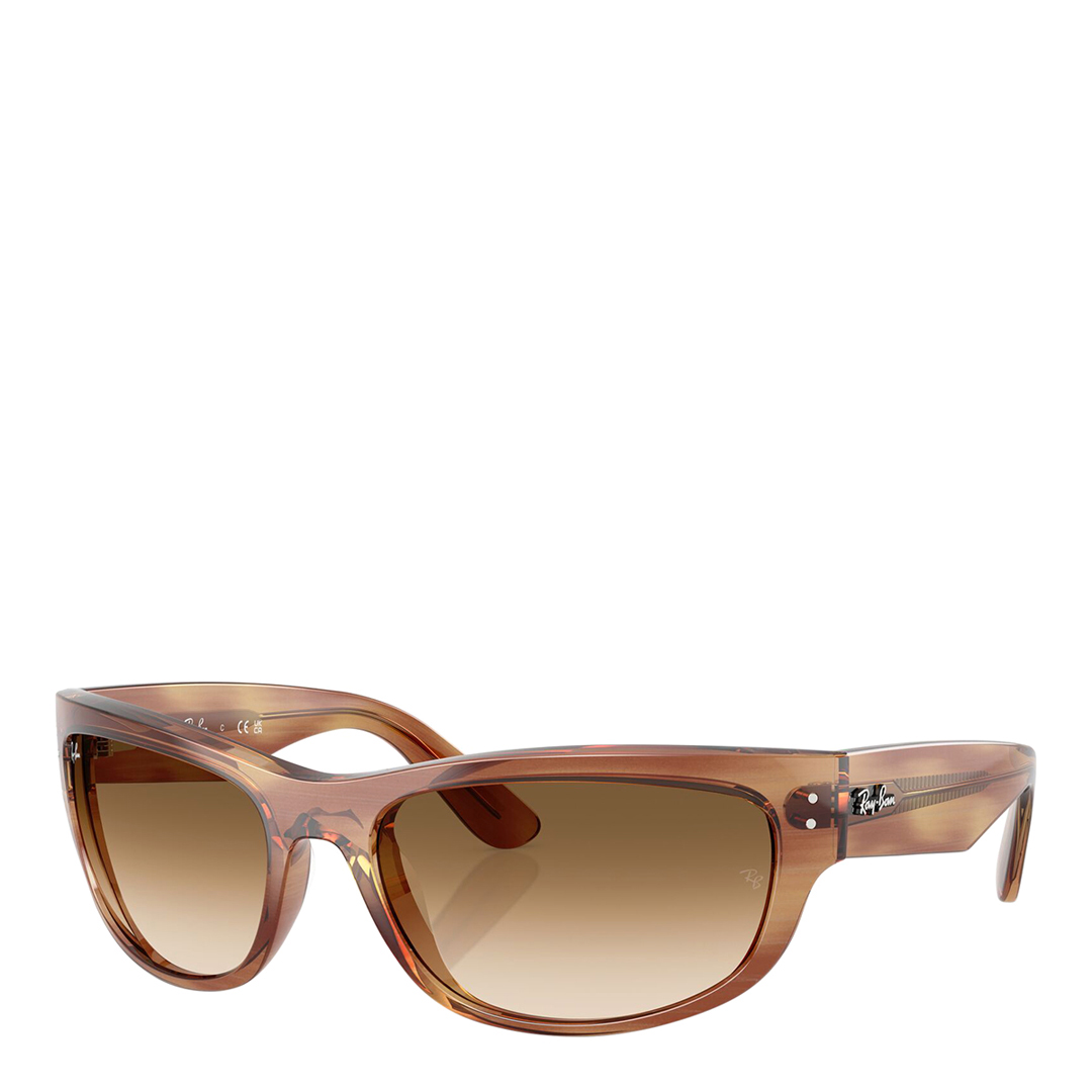 Ray-Ban Women's Brown & Clear Gradient  Sunglasses 63 mm in Size 2, BrandAlley
