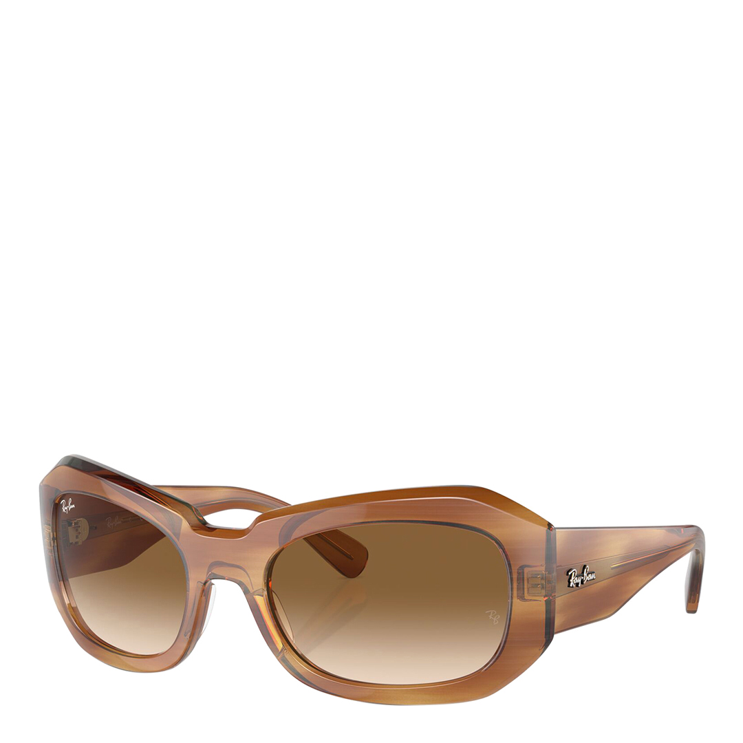 Ray-Ban Women's Brown & Clear Gradient  Sunglasses 56 mm in Size 20, BrandAlley
