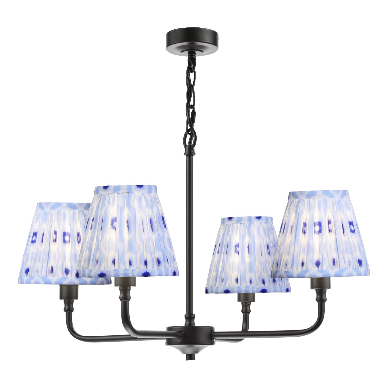 The Lighting Studio   Padme 4 Light Pendant Matt Black With Shade in Size 4, BrandAlley