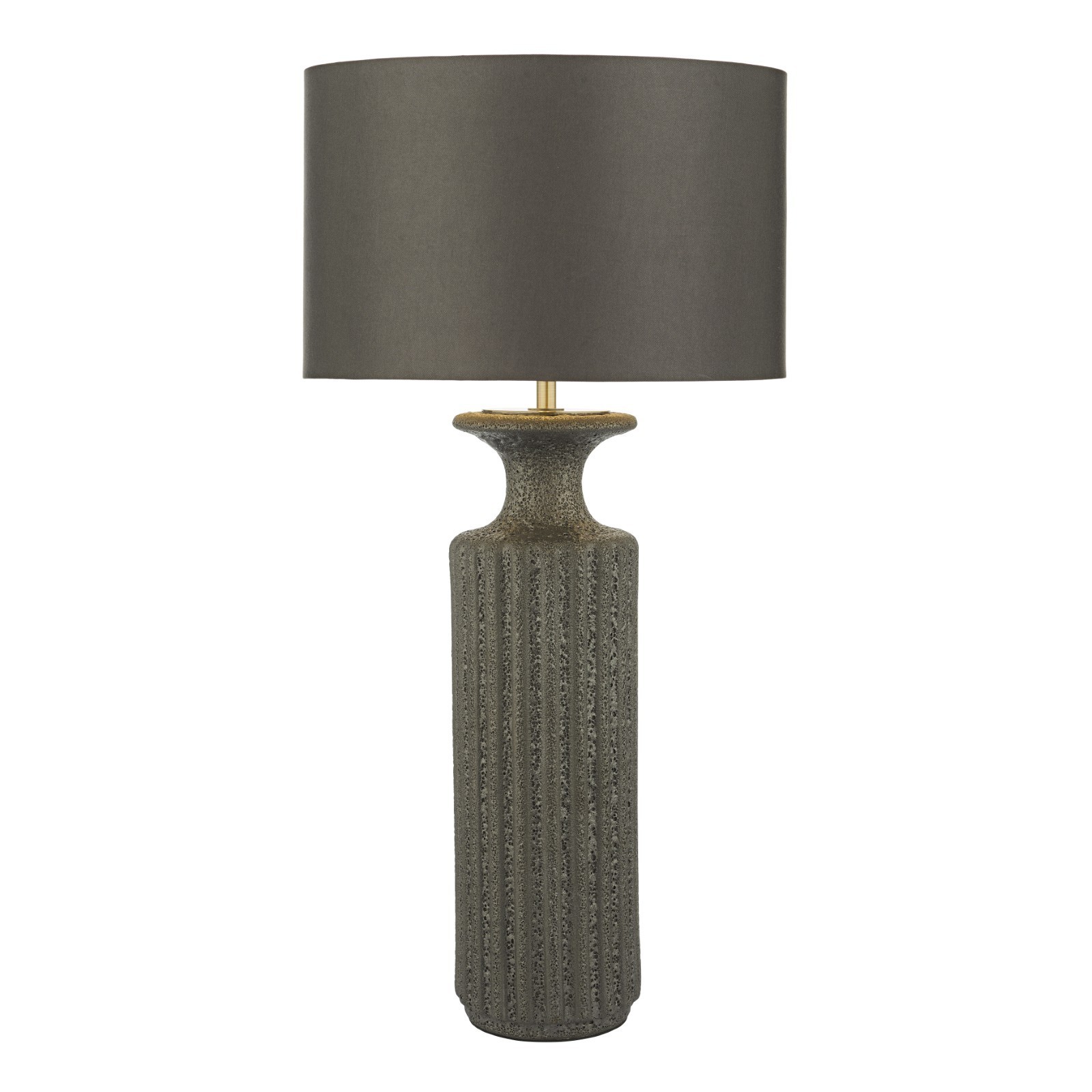 The Lighting Studio   Dugan Table Lamp Black Volcanic Glaze With Shade, BrandAlley