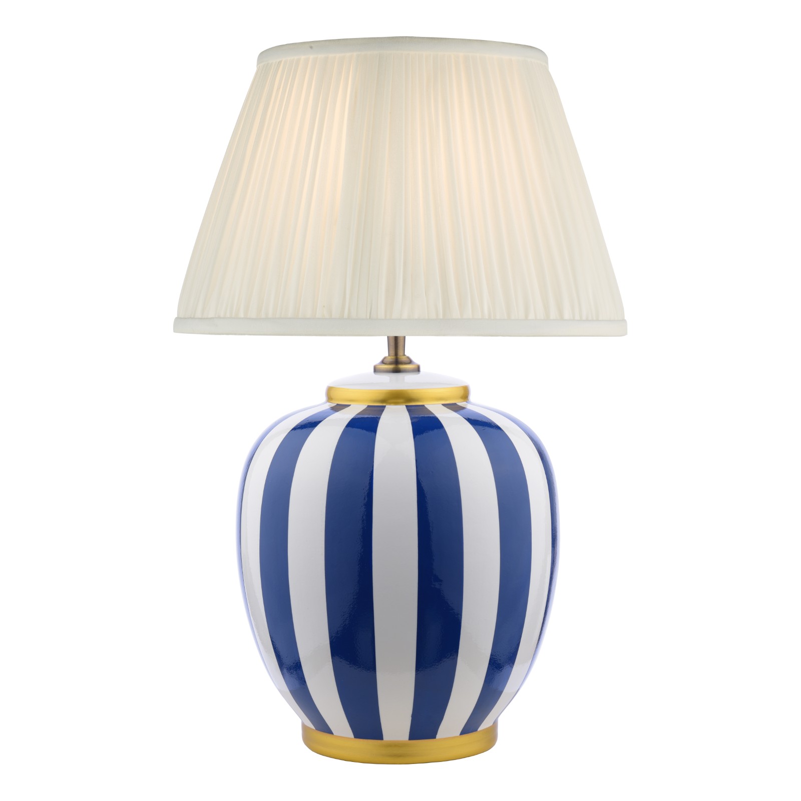 The Lighting Studio   Circus Ceramic Table Lamp Blue & White With Shade, BrandAlley