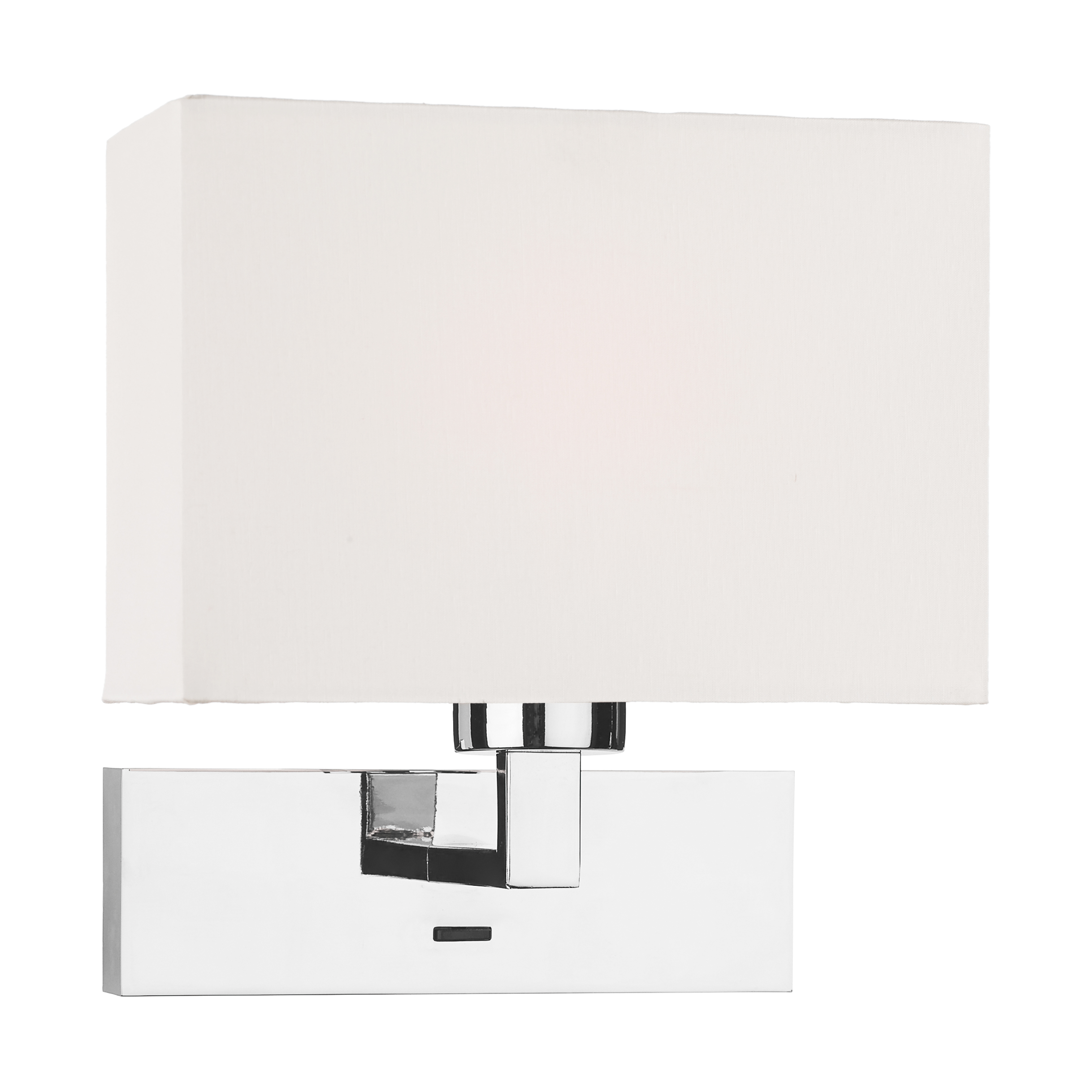 The Lighting Studio   Modena Wall Light Polished Chrome With Shade, BrandAlley