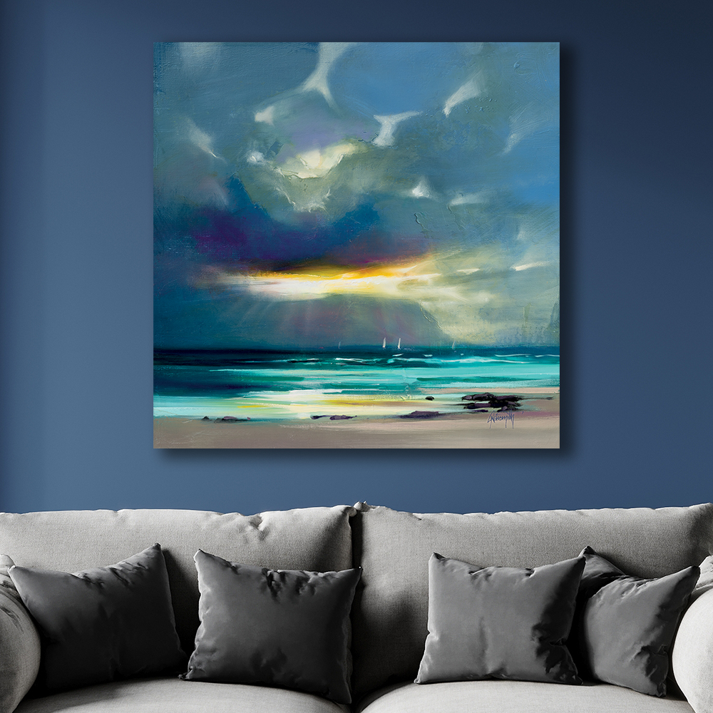 Scott Naismith     'West Coast Blues Ii' Canvas 85X85cm , BrandAlley