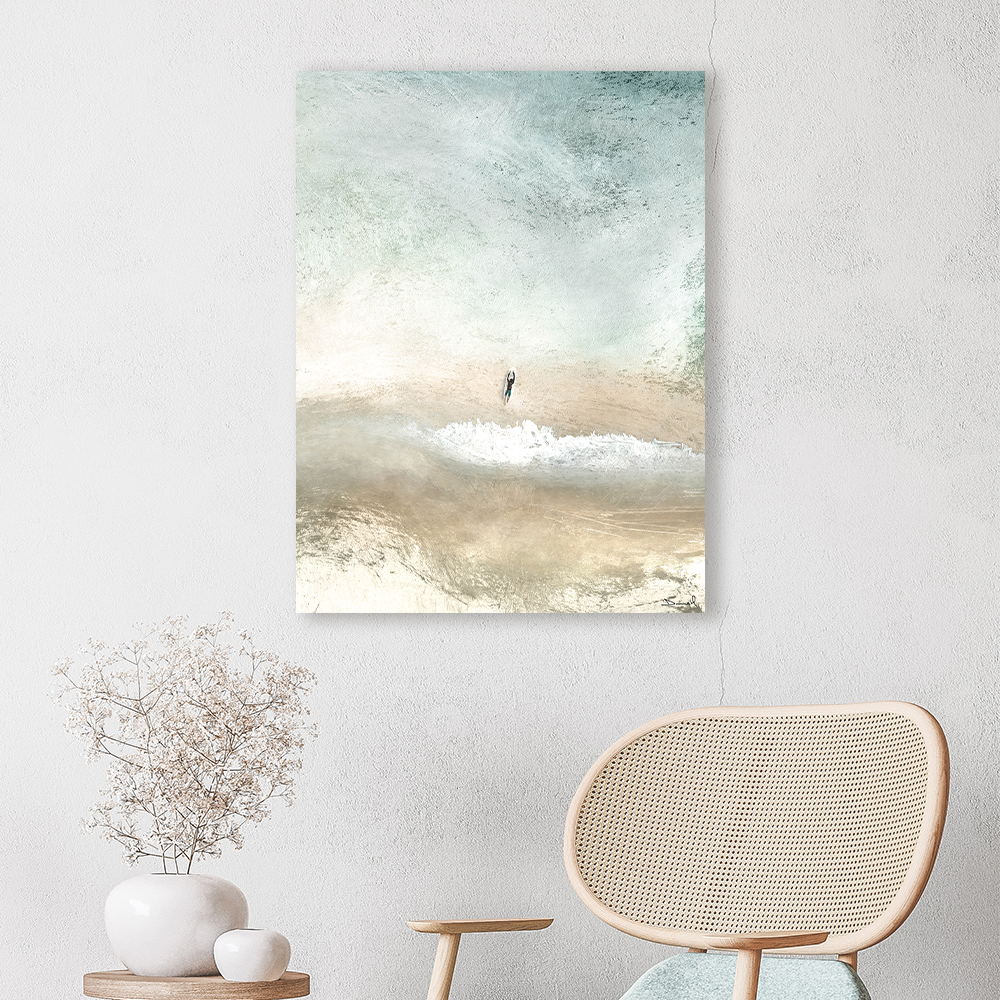 Dan Hobday   'Lone Surfer' Canvas 60x80cm , BrandAlley