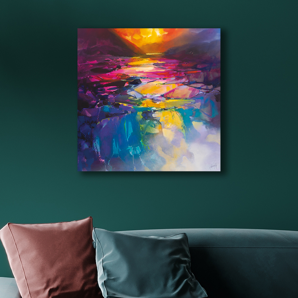 Scott Naismith     'Spectrum Valley' Canvas 60X60cm , BrandAlley