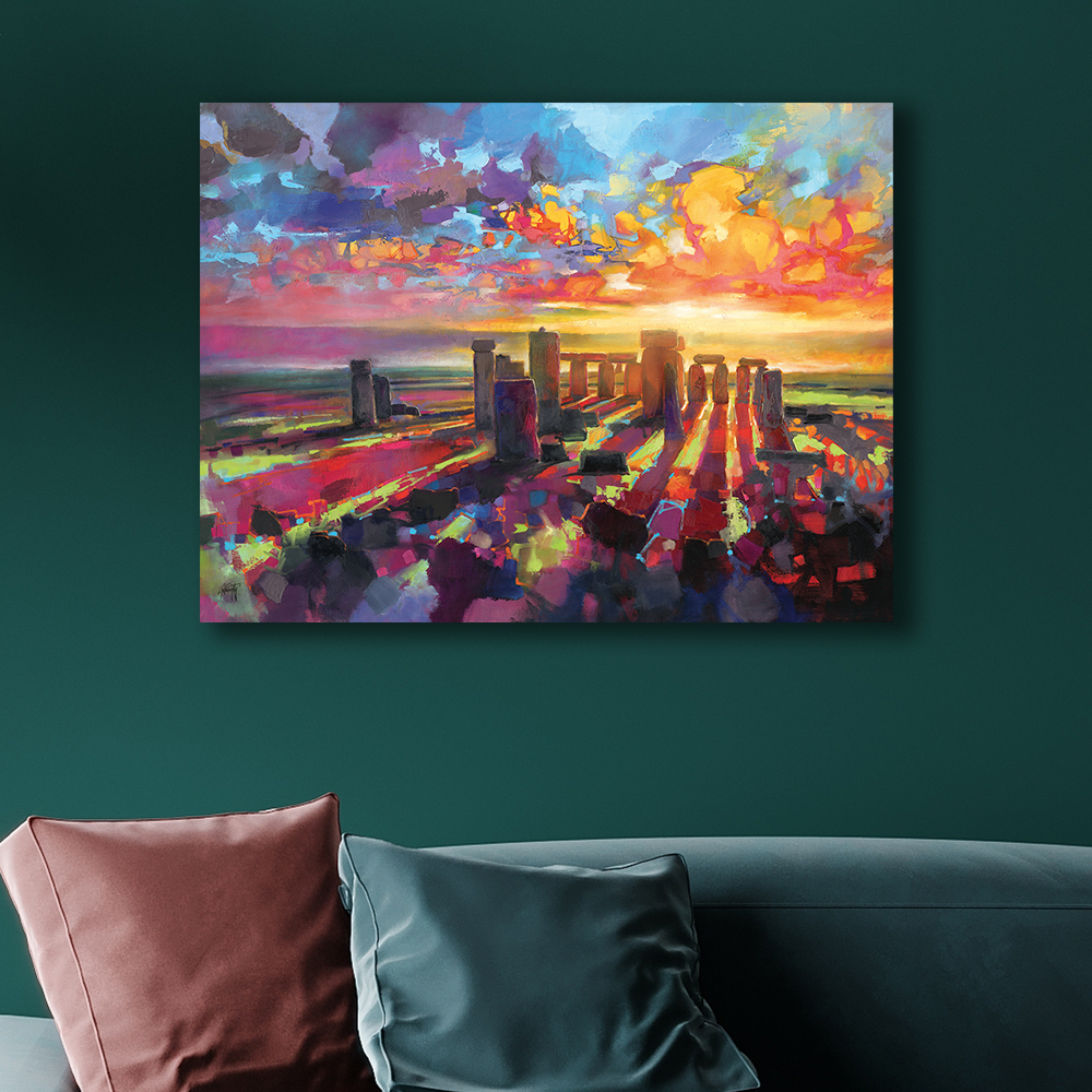 Scott Naismith     'Stonehenge Equinox' Canvas 60X80cm , BrandAlley