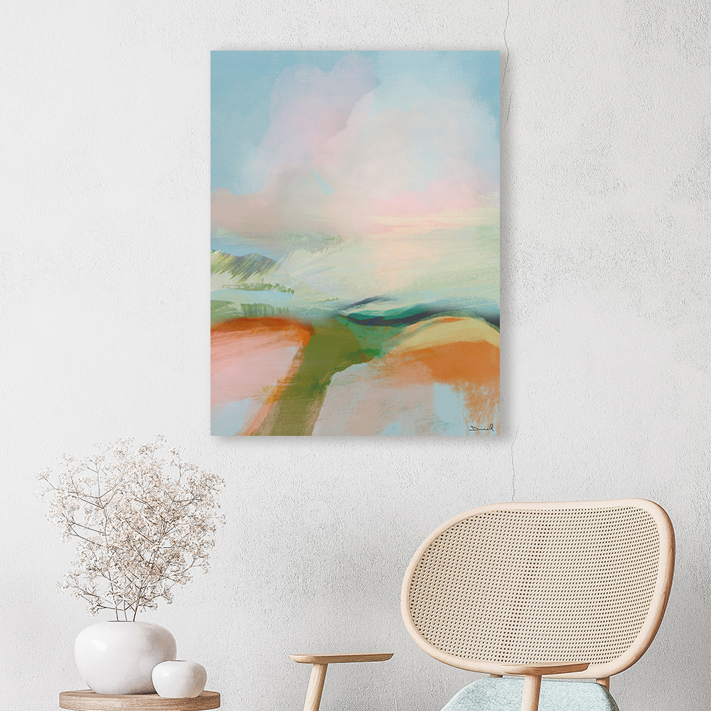 Dan Hobday     'Peach Hills' Canvas 60X80cm , BrandAlley