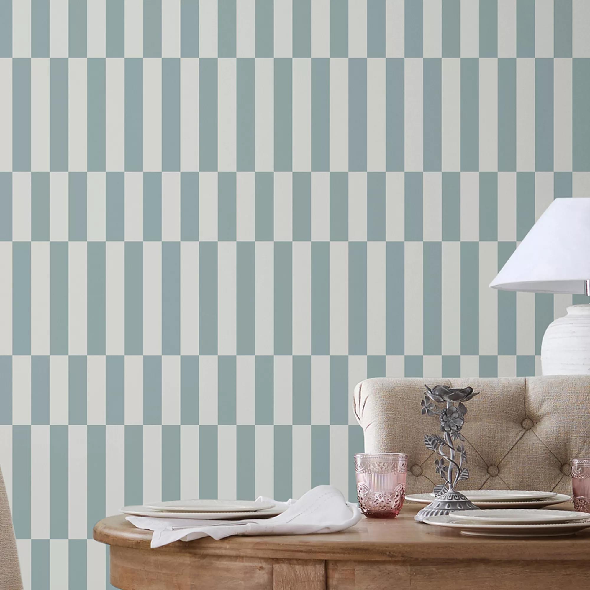 Next    Blue Optimism Stripe Wallpaper , BrandAlley