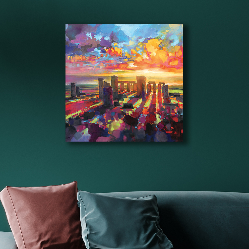 Scott Naismith     'Stonehenge Equinox' Canvas 60X60cm , BrandAlley