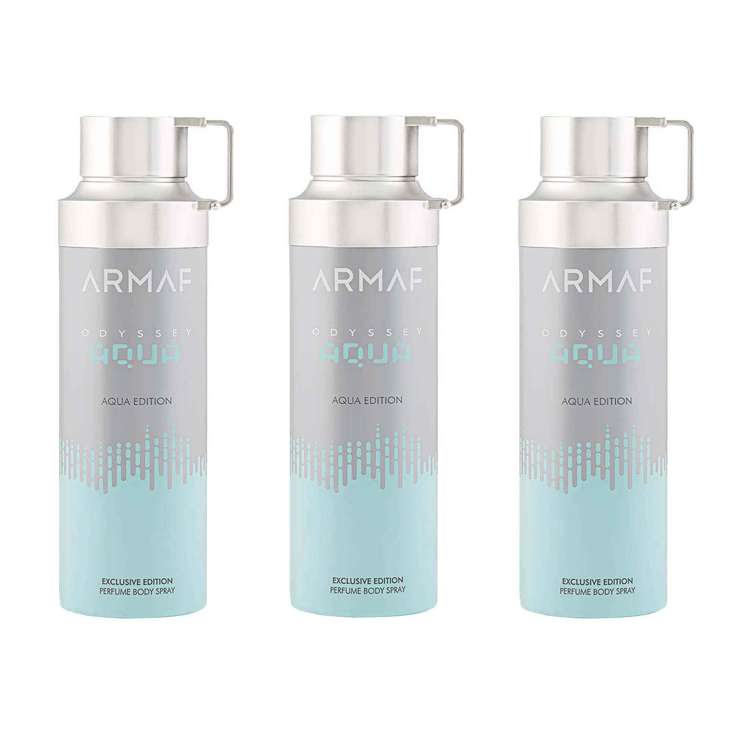Armaf    White Odyssey Aqua Perfumed Body Spray 200Ml Pack Of 3 , BrandAlley