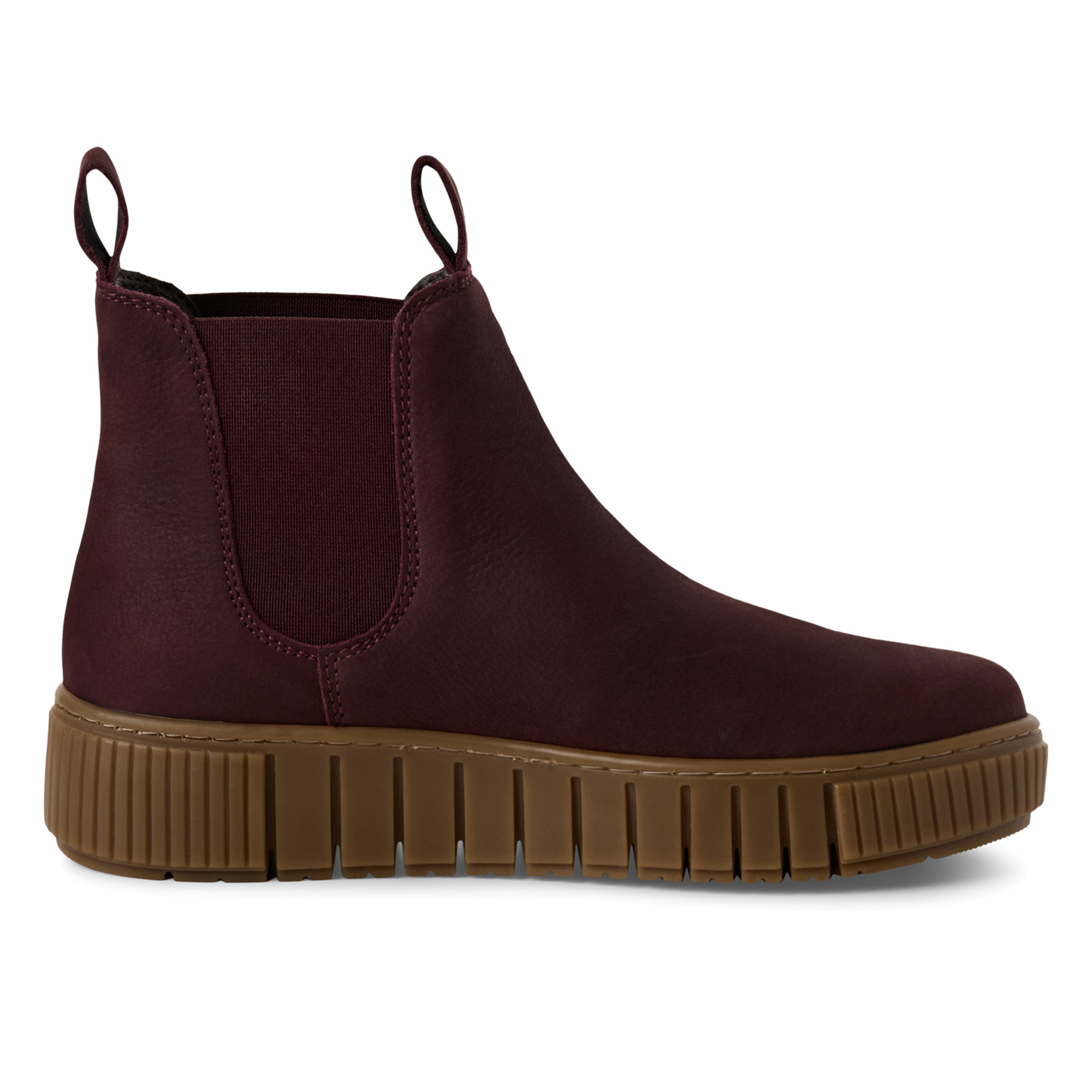 Tamaris Women's   Bordeaux Burgundy Leather Chelsea Ankle Boots in Size 41, BrandAlley