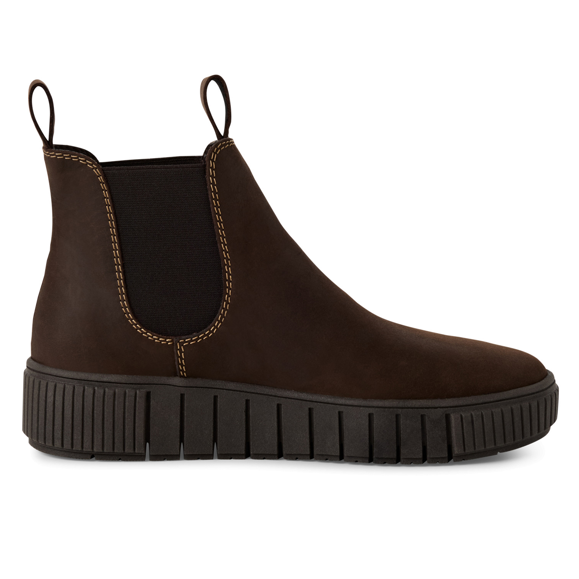 Tamaris Women's   Brown Leather Chelsea Ankle Boots in Size 42, BrandAlley