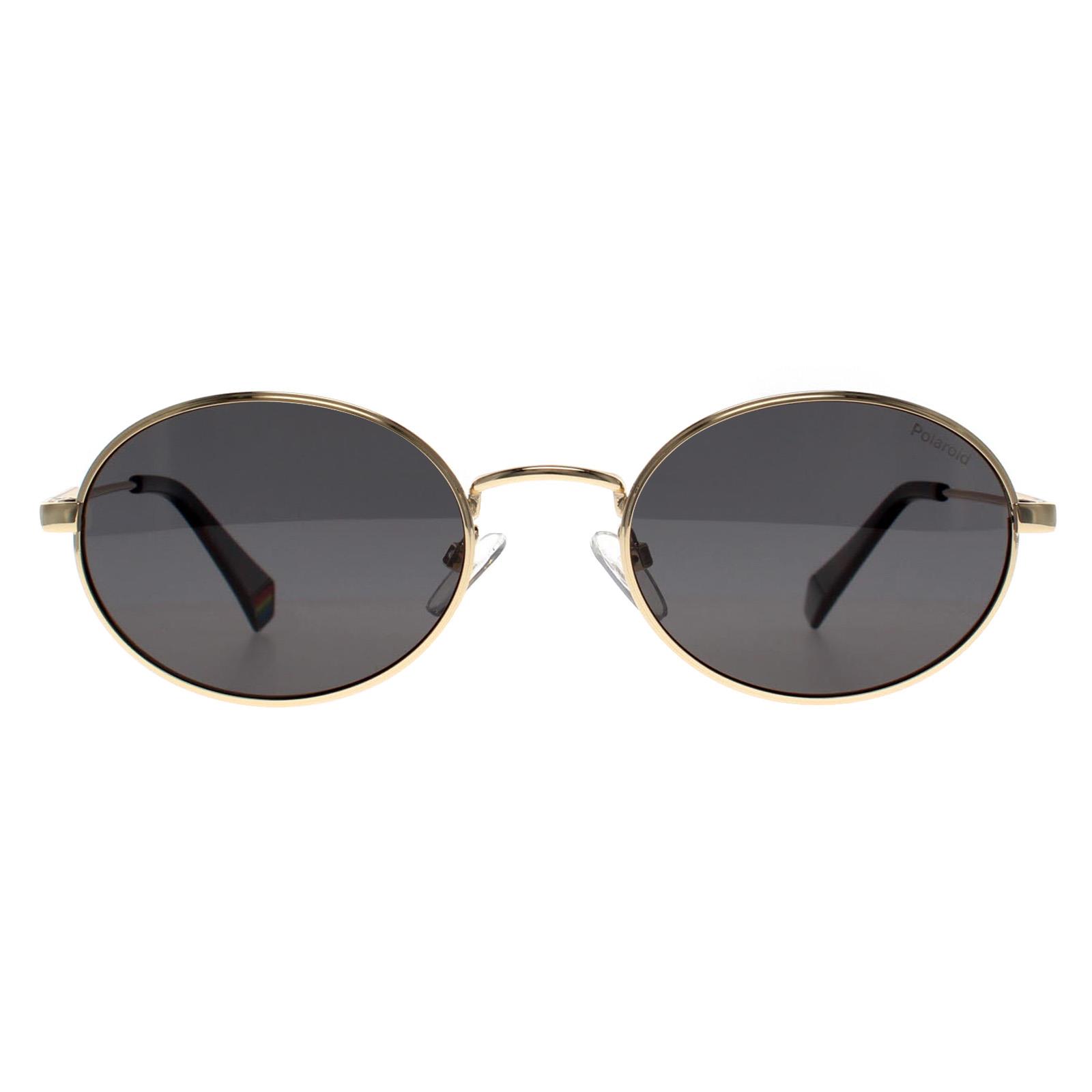 Polaroid Men's  Oval  Gold Gray Polarised Pld 6228/S/X Sunglasses , BrandAlley