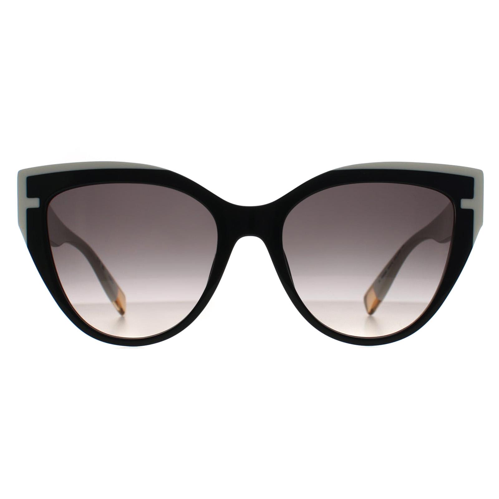 Furla Men's  Cat Eye  Black Gray Gradient Sfu694 Sunglasses , BrandAlley
