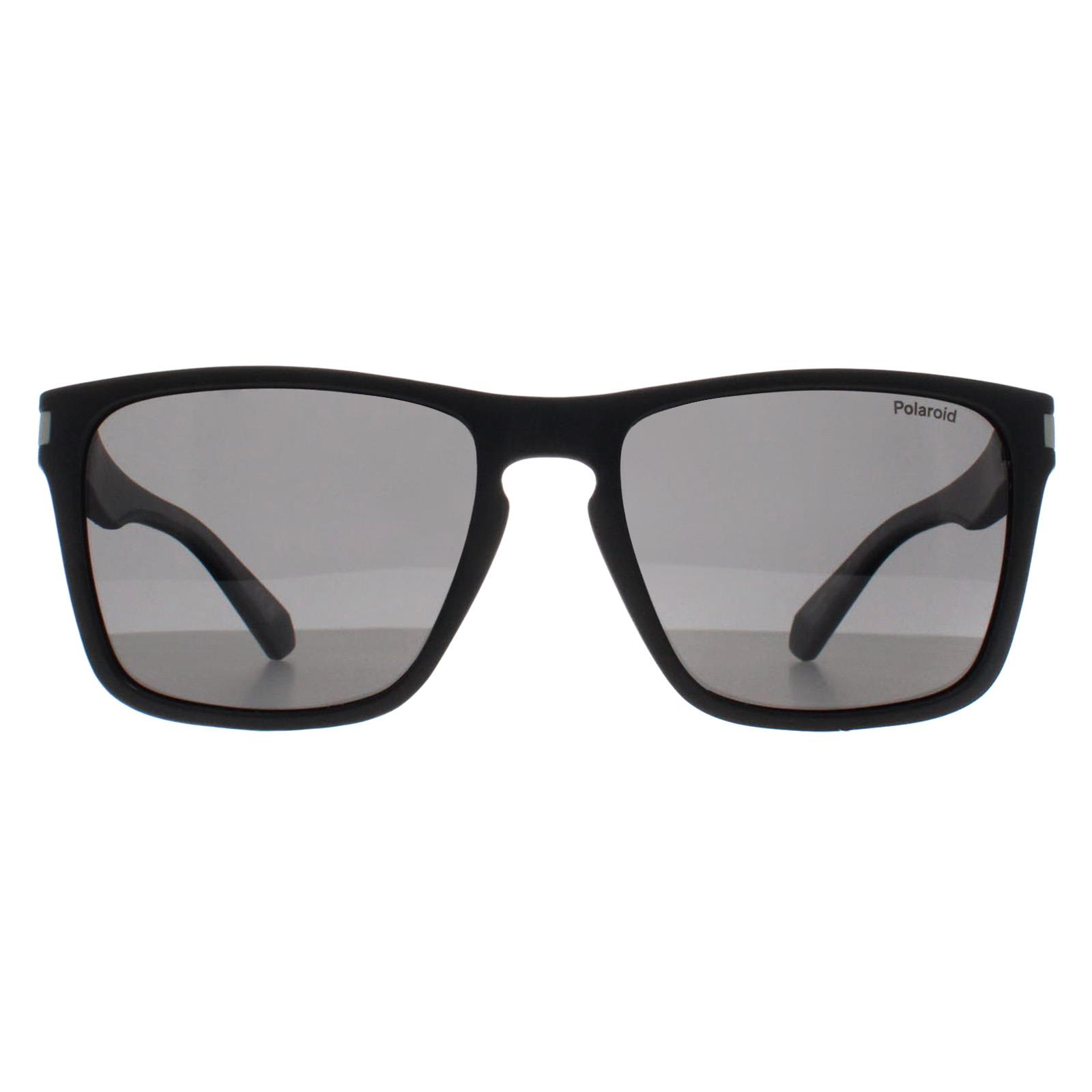 Polaroid Men's  Rectangle  Black Gray Polarised Pld 2139/S Sunglasses , BrandAlley