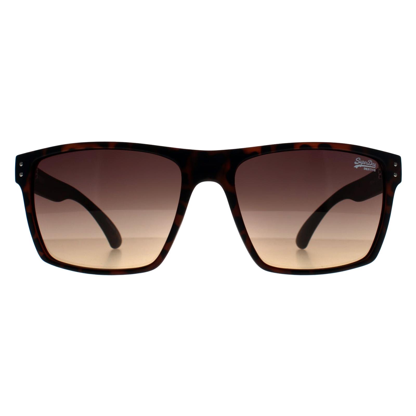 Superdry Men's   Brown Square  Kobe Sunglasses , BrandAlley