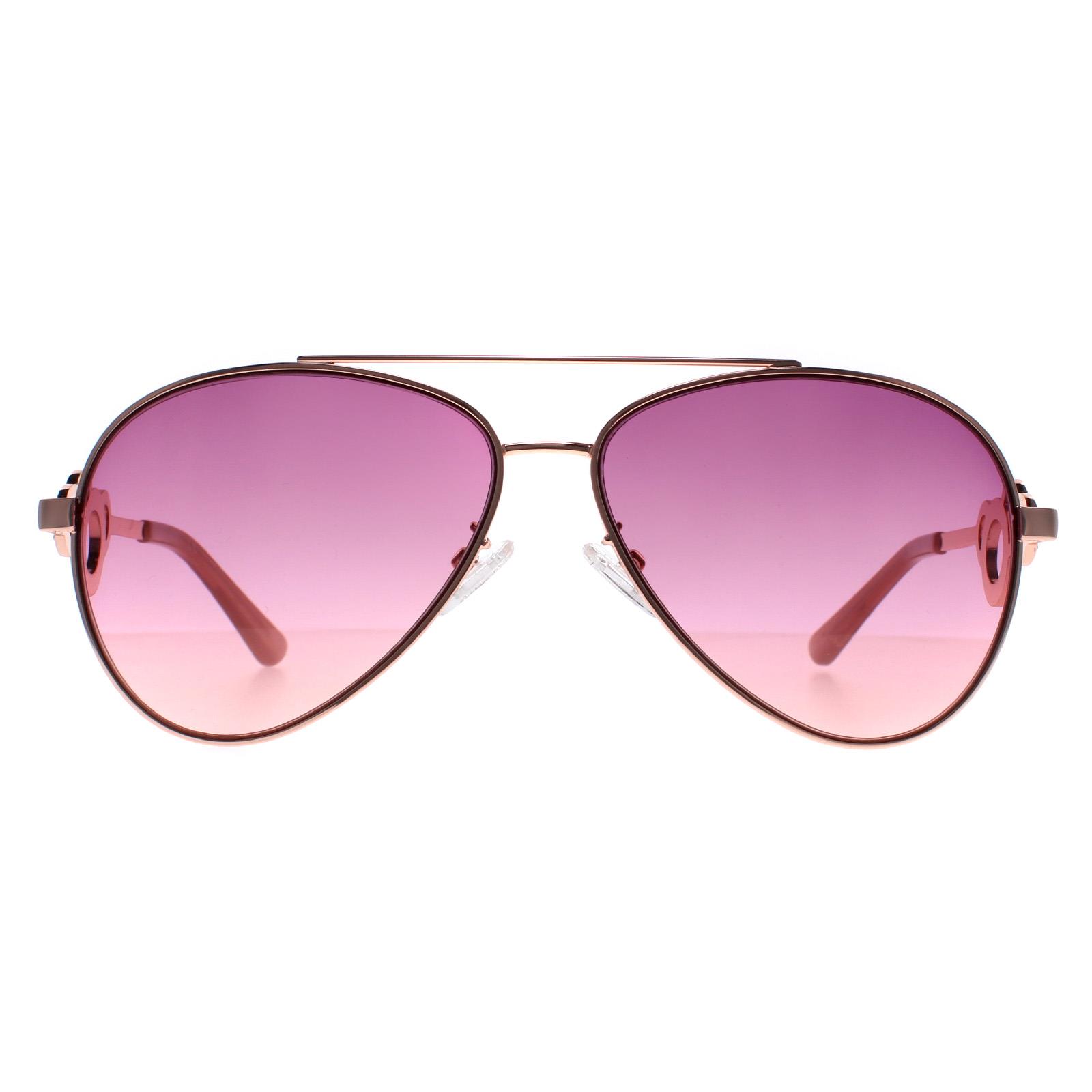 Guess Men's   Gold Aviator  Pink Gf0365 Sunglasses , BrandAlley