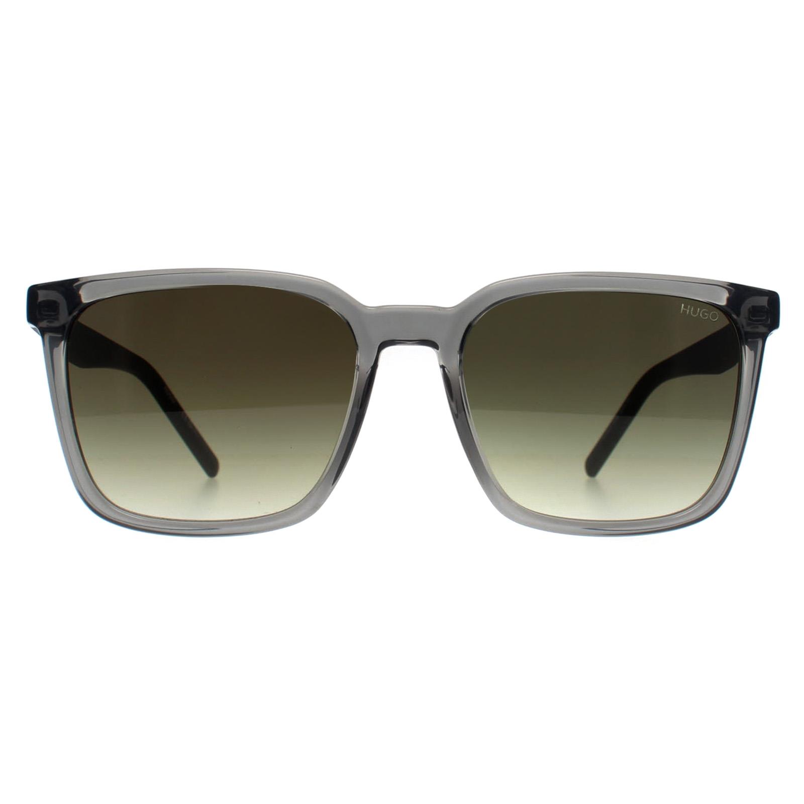 Hugo by Hugo Boss Men's   Grey Square  Gray Green Gradient Hg 1327/S Sunglasses , BrandAlley