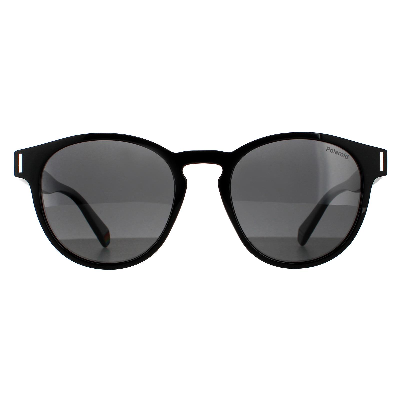 Polaroid Men's  Round  Black Gray Polarised Pld 6175/S Sunglasses , BrandAlley