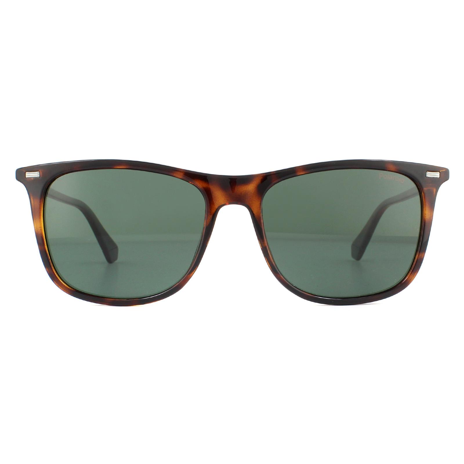 Polaroid Men's   Brown Rectangle  Green Polarised Pld 2109/S Sunglasses , BrandAlley