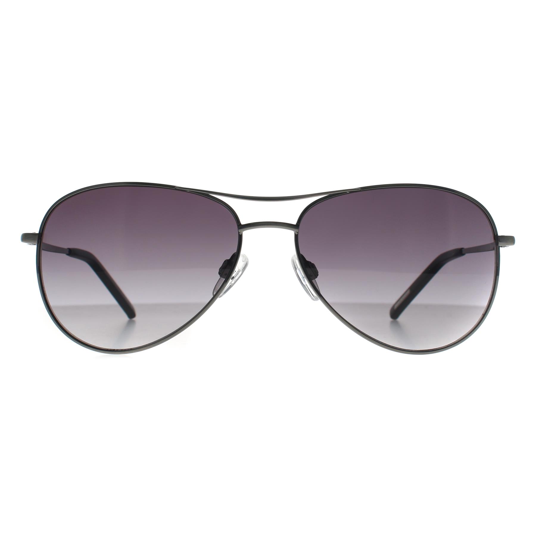 Ted Baker Men's   Silver Aviator Gray Gradient Tb1166 Carter Sunglasses , BrandAlley