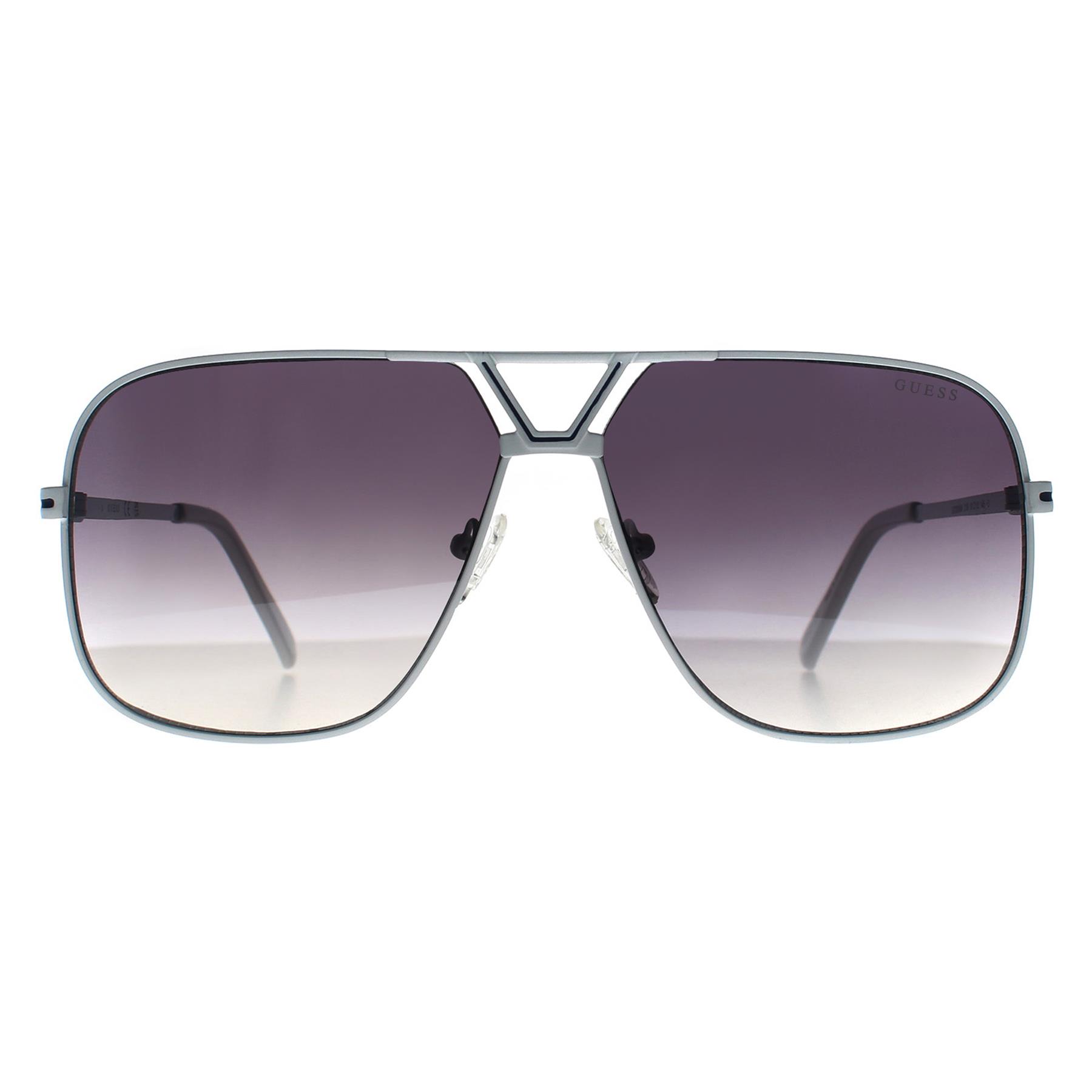 Guess Men's   White Aviator Gray Gradient Go00066 Sunglasses , BrandAlley