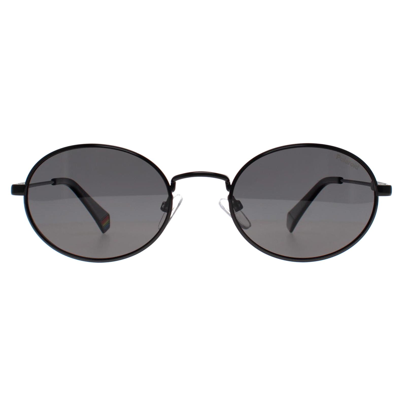 Polaroid Men's   Black Oval  Gray Polarised Pld 6228/S/X Sunglasses , BrandAlley