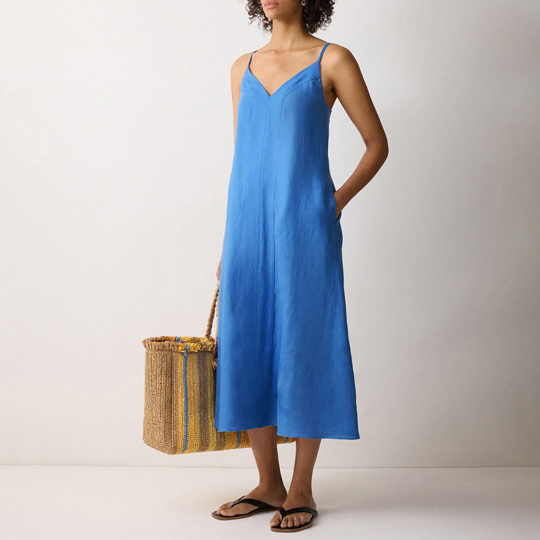 Jigsaw Blue Linen Strappy Sundress Review: Perfect Summer Style