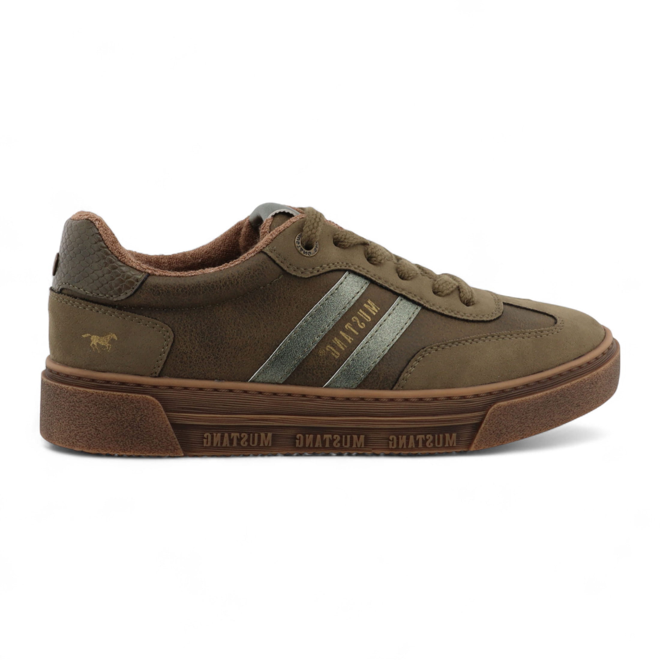 Mustang Women's   Olive Green Street Platform Sneakers Shoes in Size 41, BrandAlley