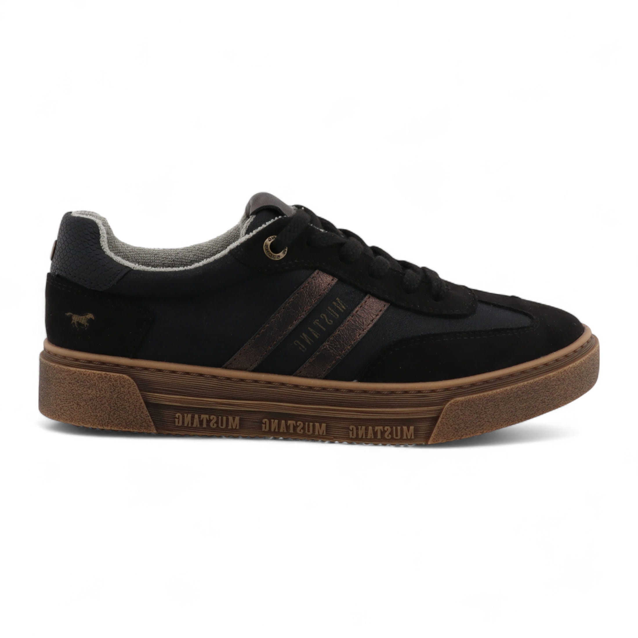 Mustang Women's   Black Street Platform Sneakers Shoes in Size 41, BrandAlley