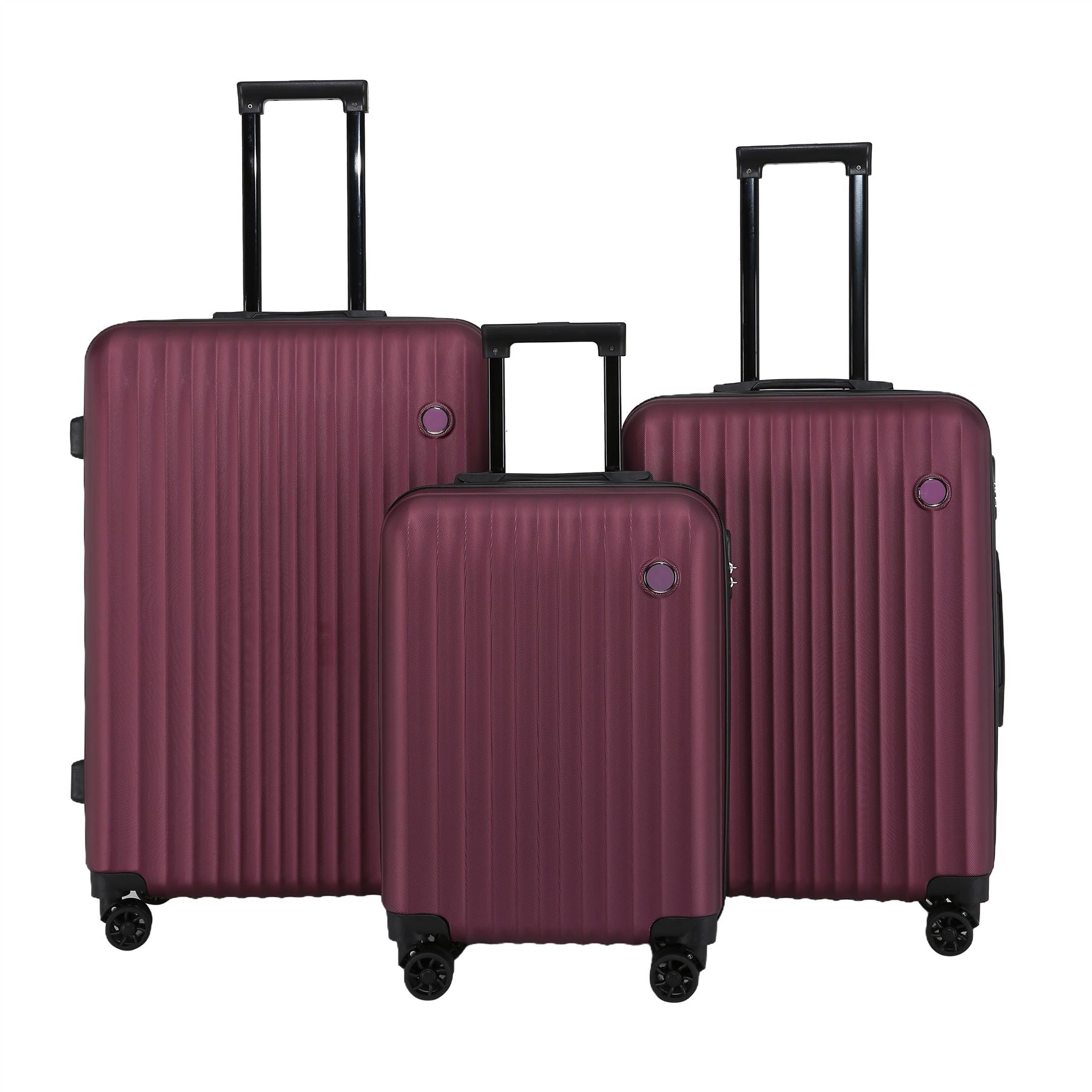 Infinity Luggage Men's  Burgundy ABS Hard Shell Suitcase in Size S, BrandAlley