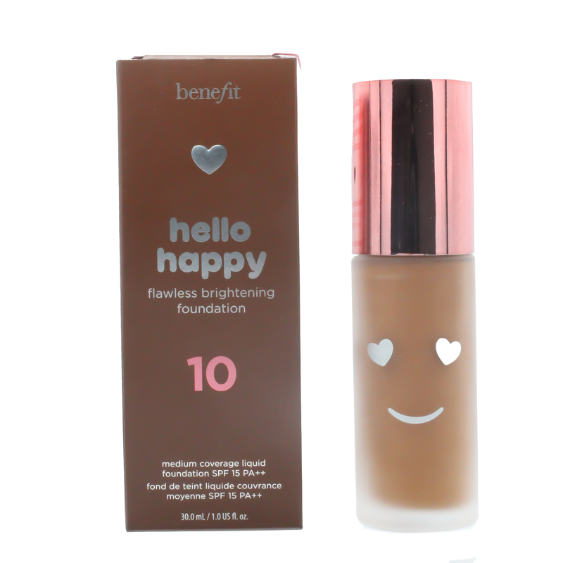 Benefit    Beige Hello Happy Flawless Liquid Foundation Shade 10 30Ml in Size 1, BrandAlley