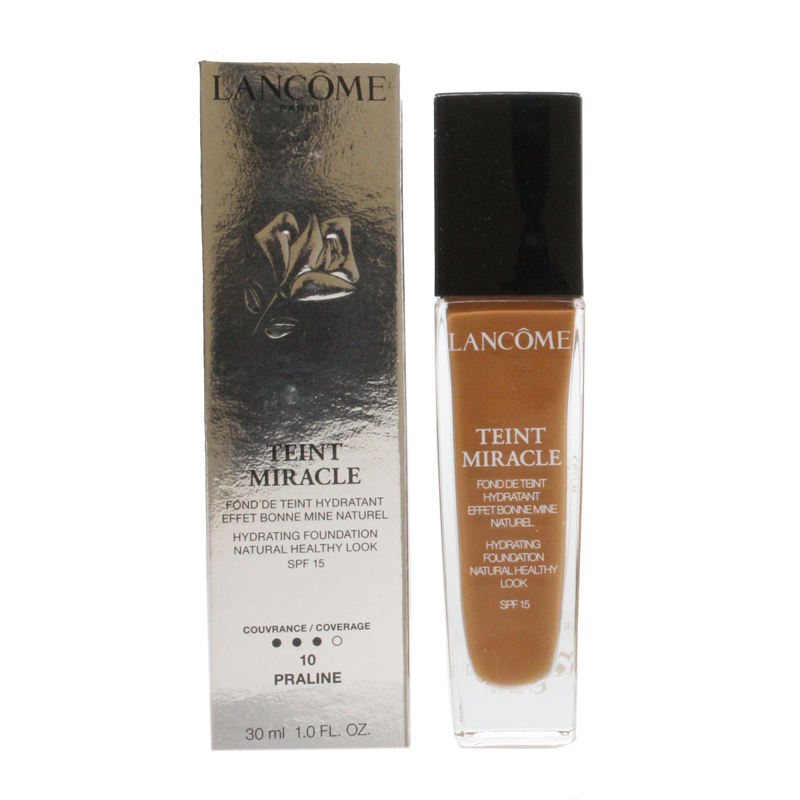 Lancome   Teint Miracle Foundation 10 Praline SPF15 30ml in Size 1, BrandAlley