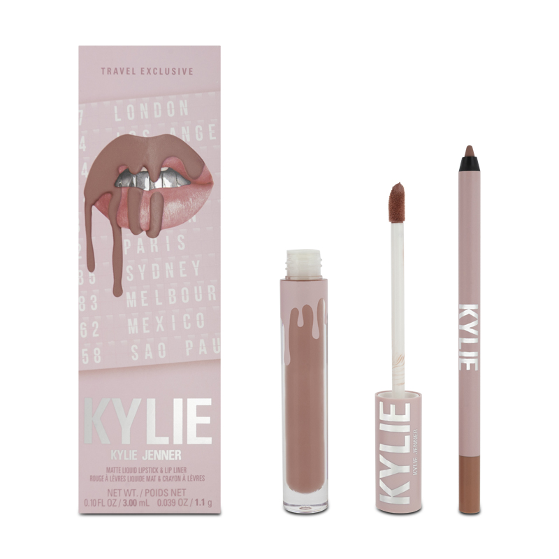 Kylie Cosmetics    Pink Kylie Jenner Matte Liquid Lipstick & Lipliner 354 Until Further Notice , BrandAlley