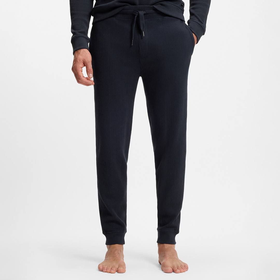 BOSS Men's   Blue Navy Structure Joggers in Size XL, BrandAlley