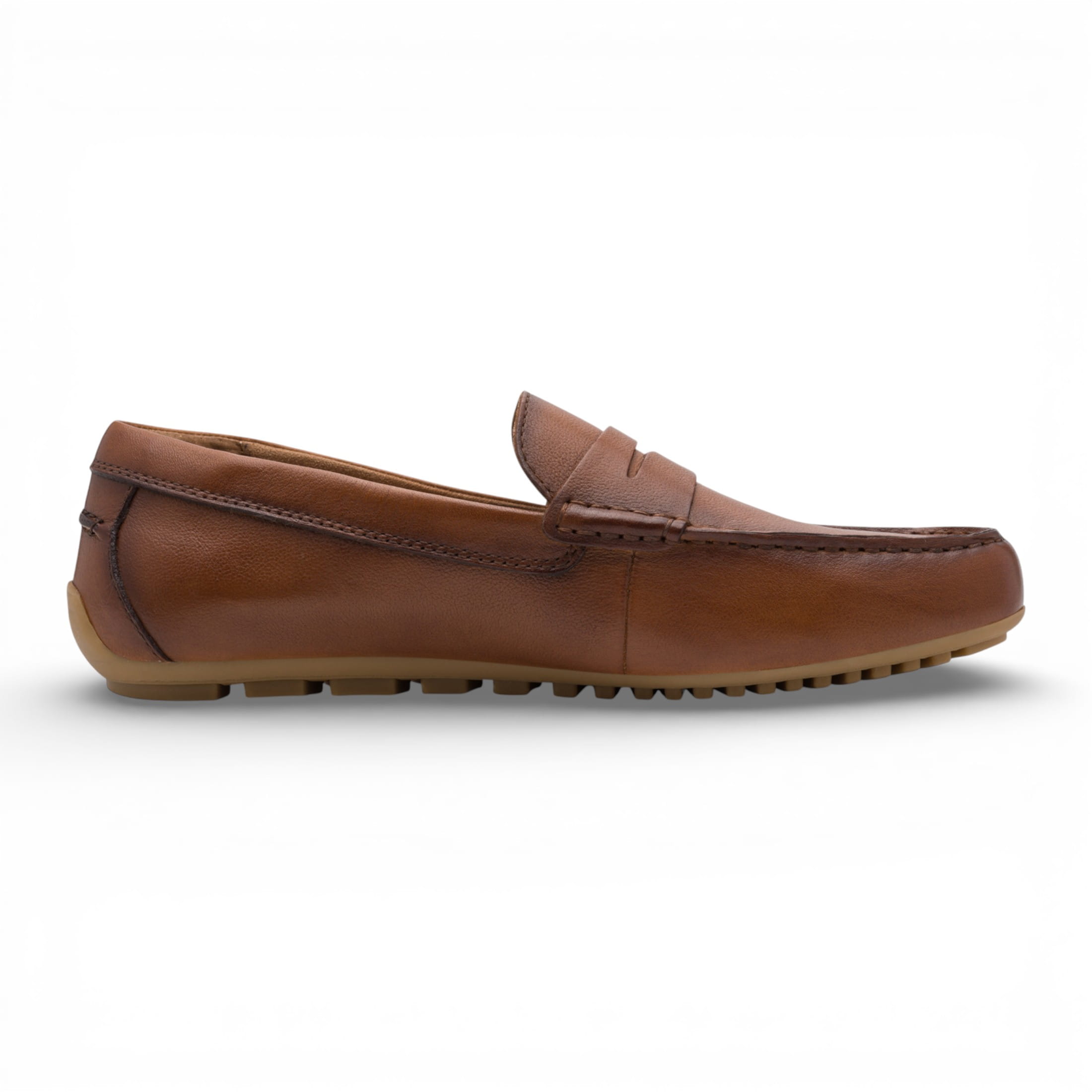 Tamaris Men's   Brown Leather Moccasin Loafers Casual Shoes in Size 41, BrandAlley